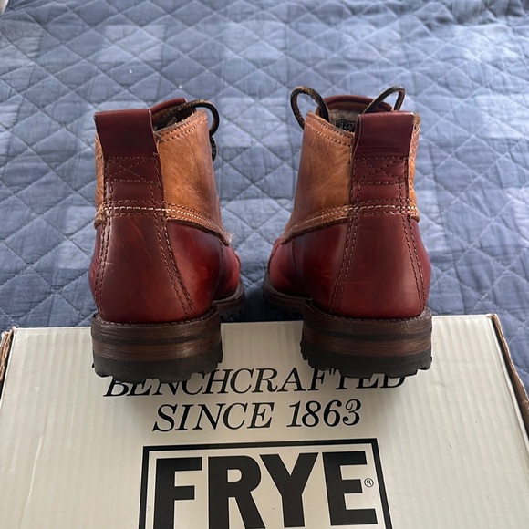 Frye Men's Brown Leather Shoes - Picture 6 of 7